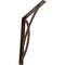 Ekena Millwork Miller Wrought Iron Bracket, (Single center brace), Antiqued Copper 1 1/2"W x 12"D x 15"H BKTM01X12X15SMIACO - alternate 1